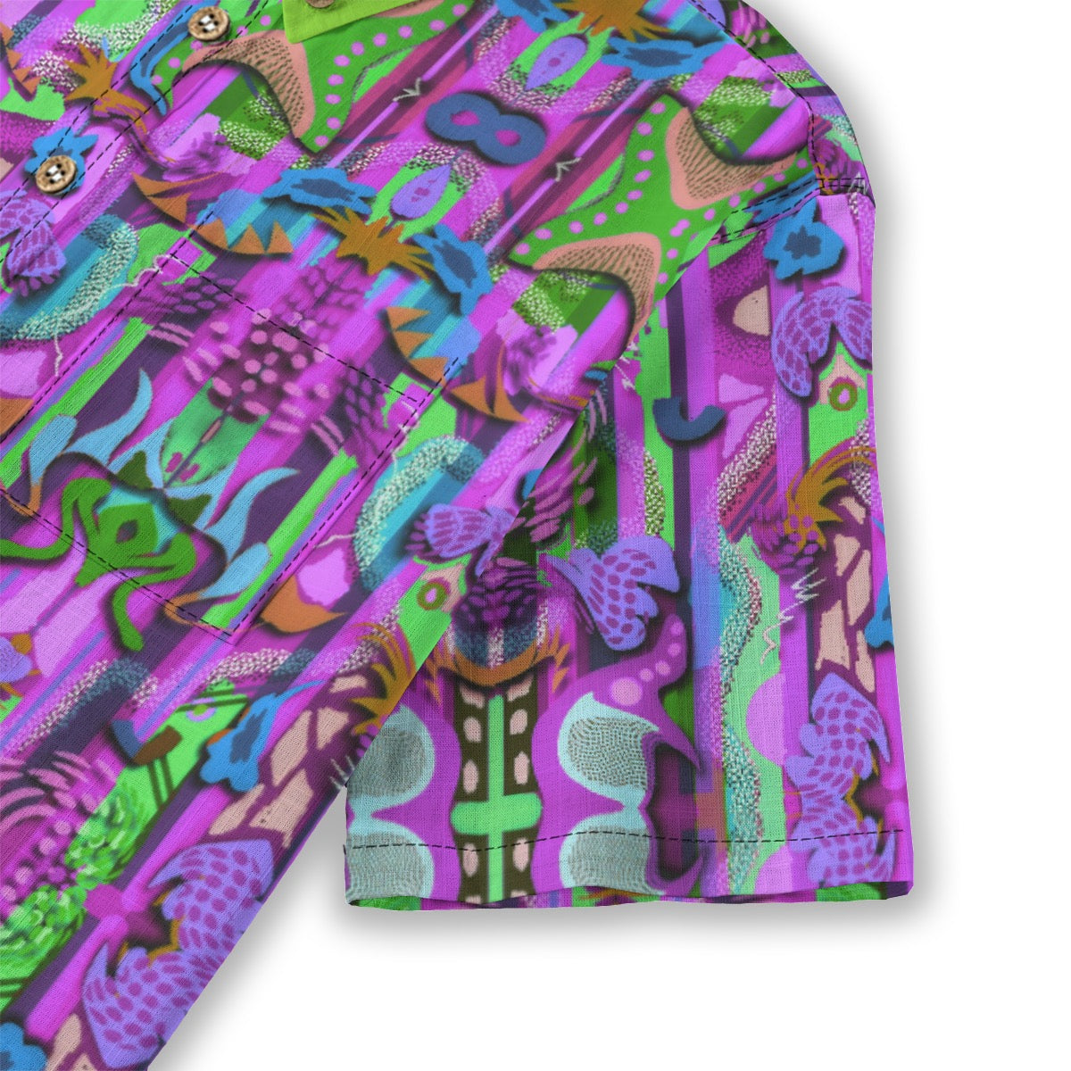 “Labyrinth” Purple Children's Shirt With Pocket | 125GSM Cotton