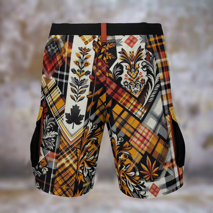“Tartan 25 V3” Print Men's Cargo Shorts