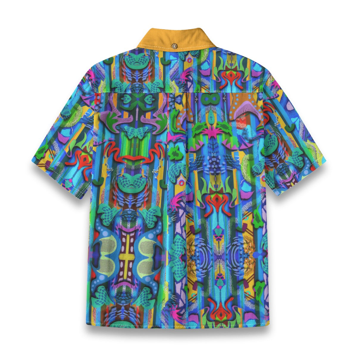 “Labyrinth” Blue Children's Shirt With Pocket | 125GSM Cotton