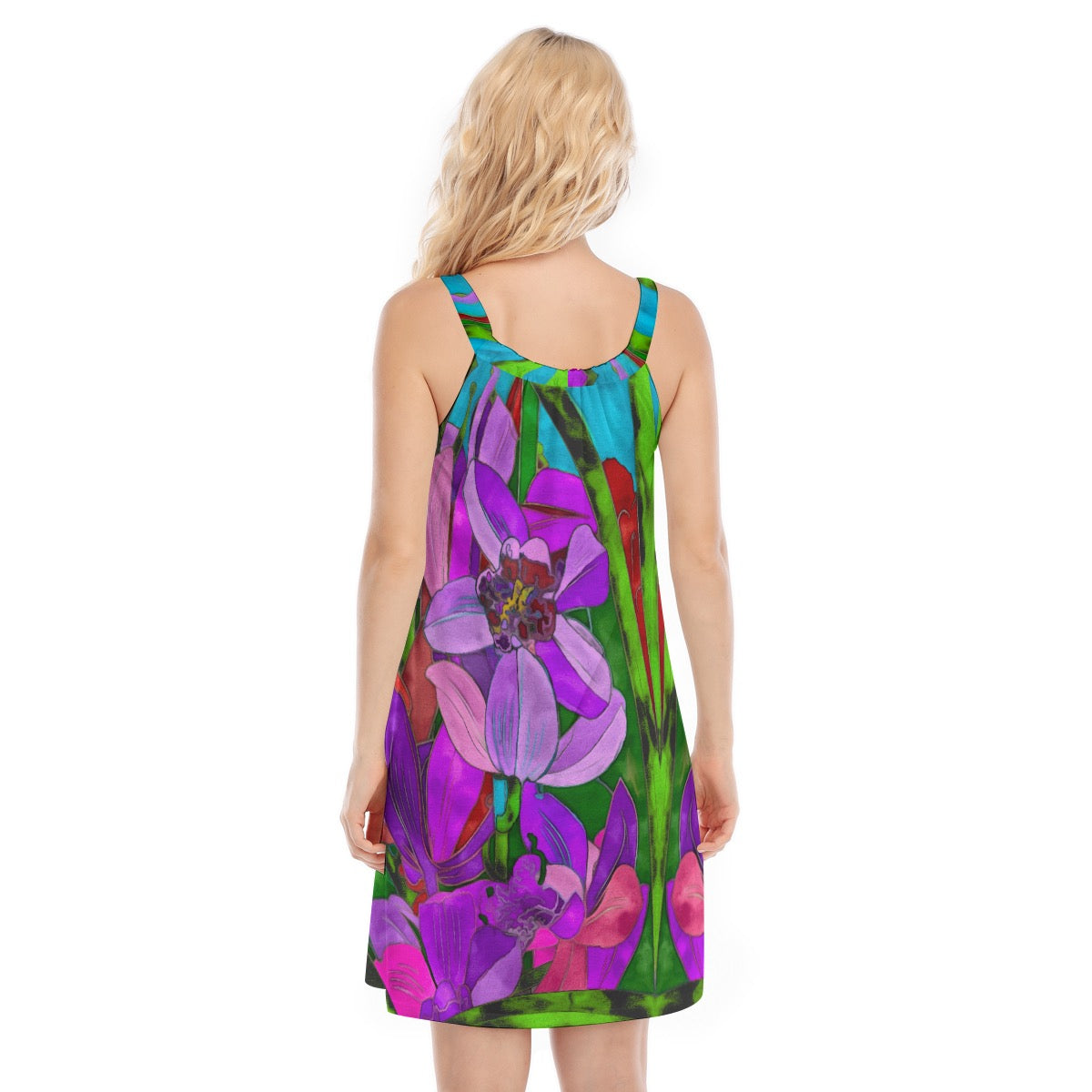 “Celebration” Women's Sleeveless Cami Dress