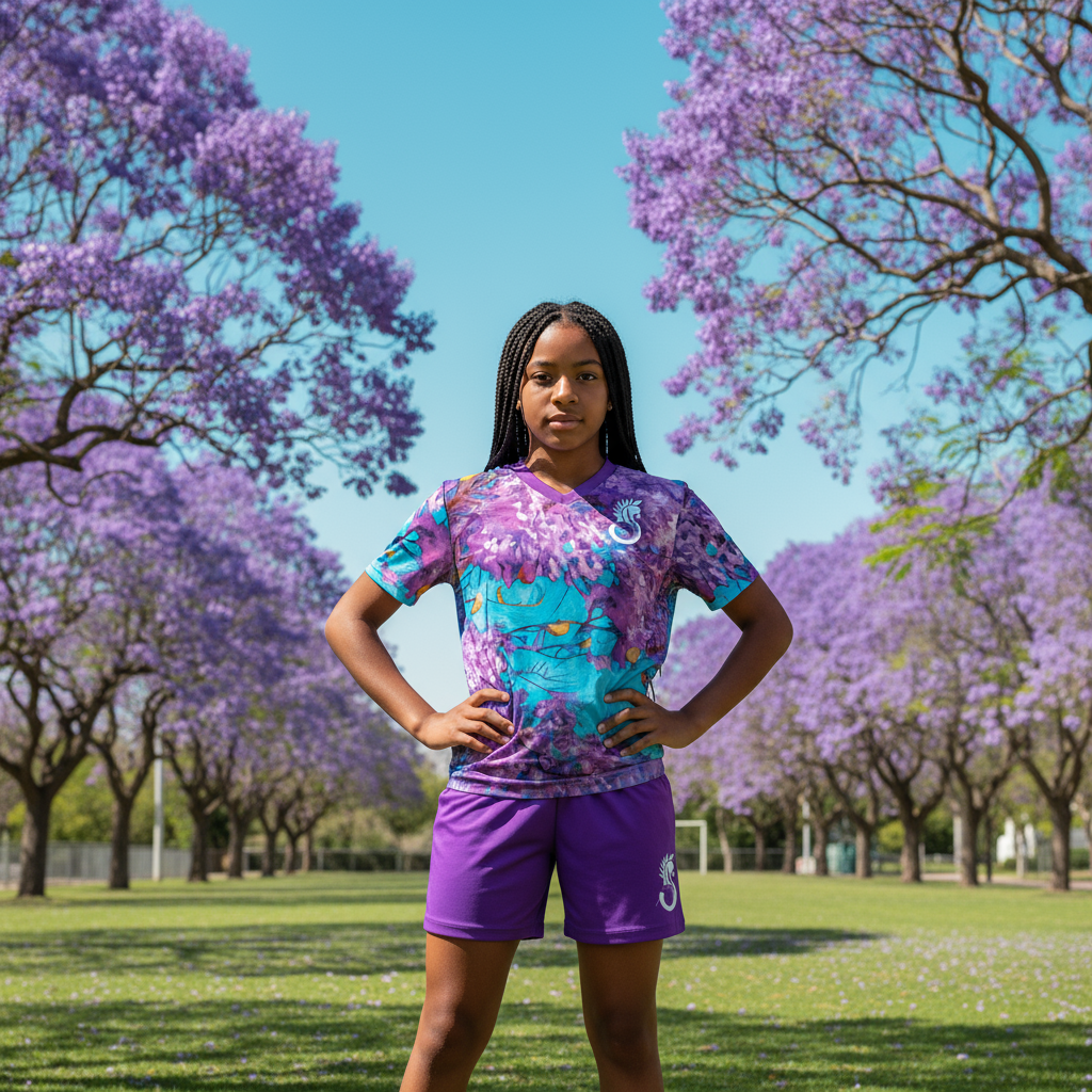 “Jacaranda Season” Children's Sports T-Shirt Set