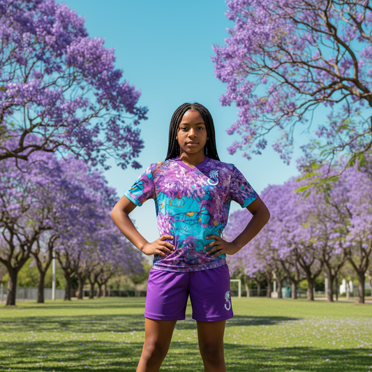 “Jacaranda Season” Children's Sports T-Shirt Set