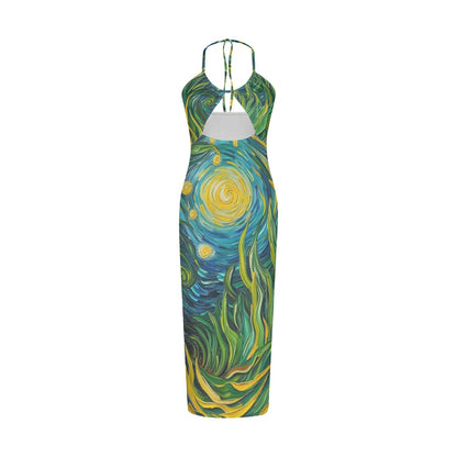 “Vincent Through the Seagrass” Women's Hollow Cami Dress