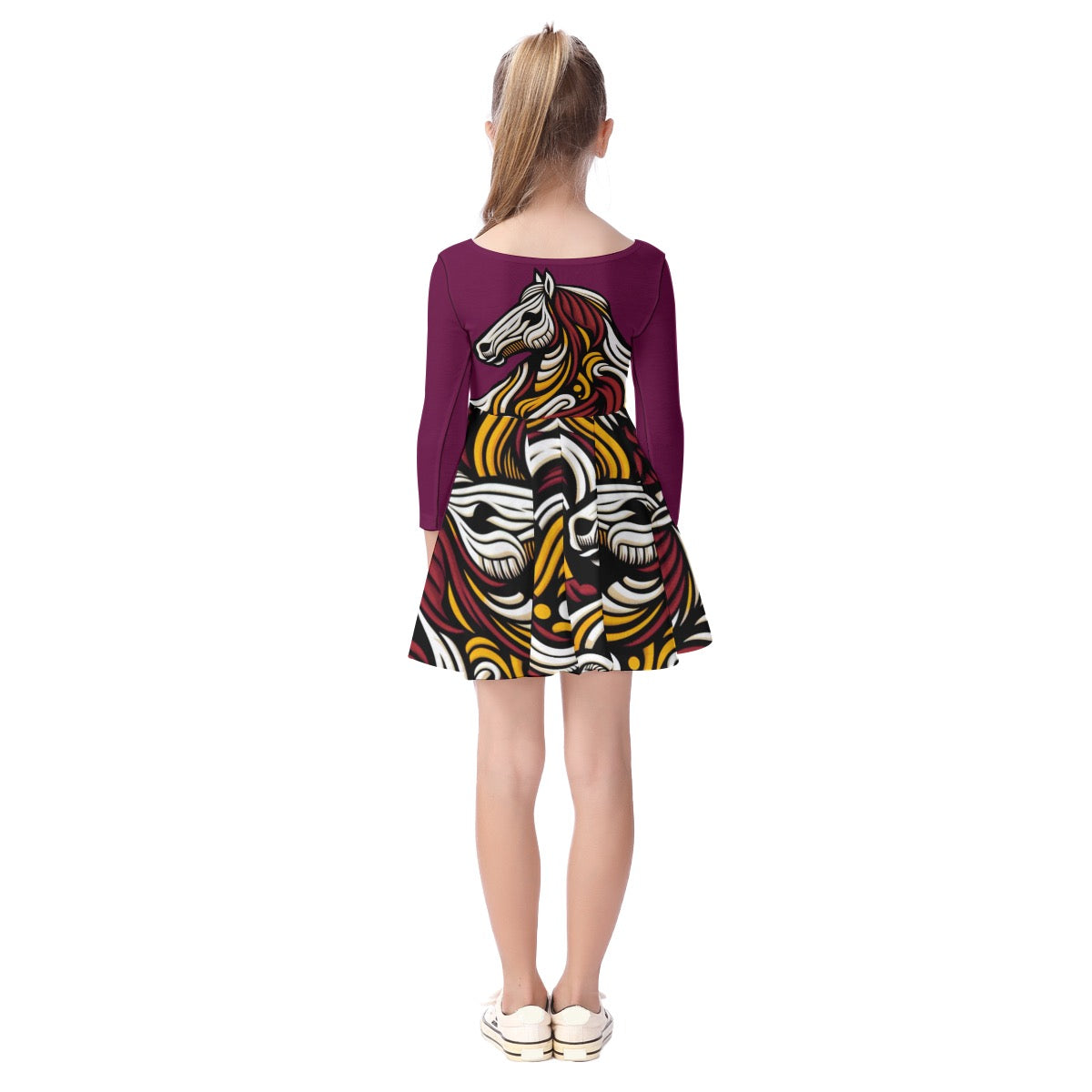 “Bronco” Kid's Long Sleeve Dress