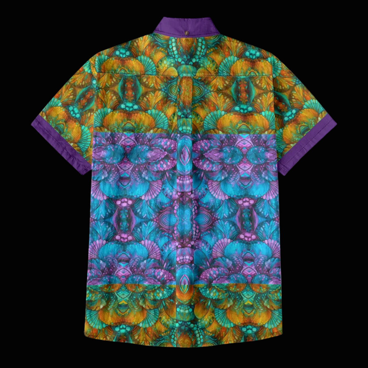 “Jewel Cascade” Men's Breathable Cotton Shirt|125GSM