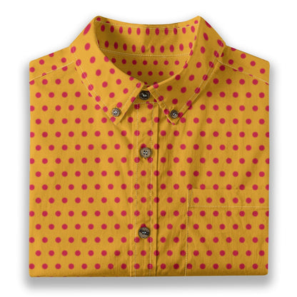 “Red Dot” Men's Breathable Cotton Shirt|125GSM