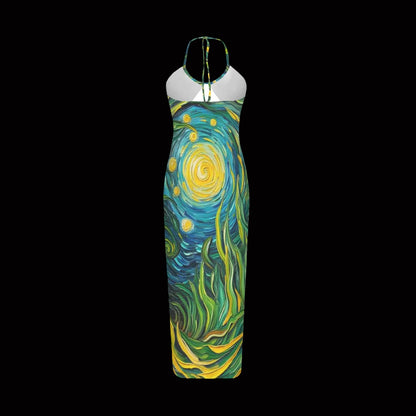 “Vincent Through the Seagrass” Women's Hollow Cami Dress