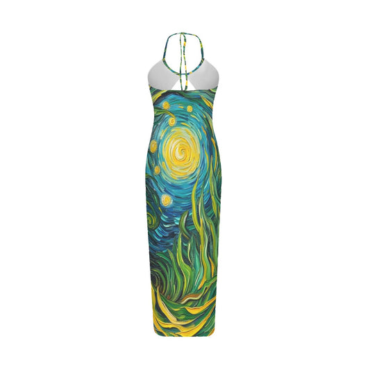 “Vincent Through the Seagrass” Women's Hollow Cami Dress