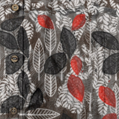 “Foliage Flush” Men's Breathable Cotton Shirt|125GSM
