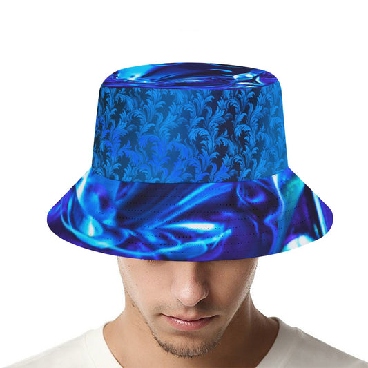 “Blue Glass Wave” Bucket Hat
