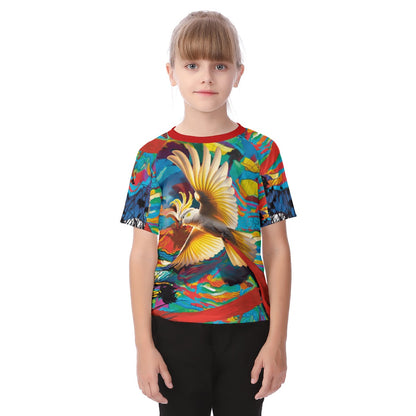 “Sulphur Crested Soaring” Kid's Raglan Sleeve T-shirt