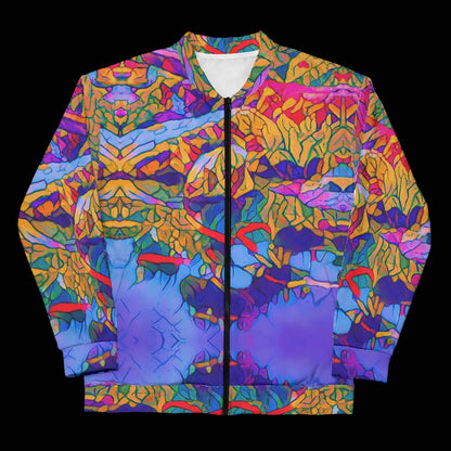 “Cerulean Spectrum” Unisex Bomber Jacket