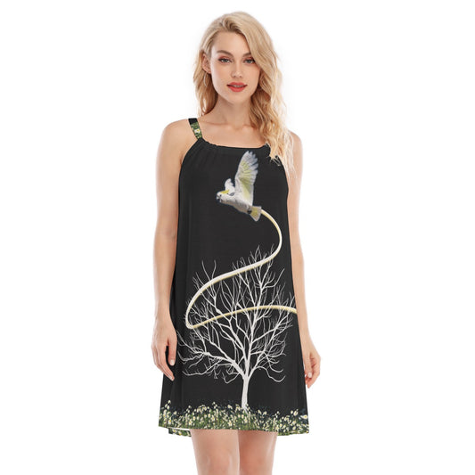 “Daisies” Women's O-neck Cami Dress
