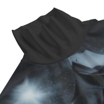 “Equinox” Women's Turtleneck T-shirt With Sloping Hem