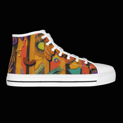 “Labyrinth Mustard” Kid's Canvas Shoes