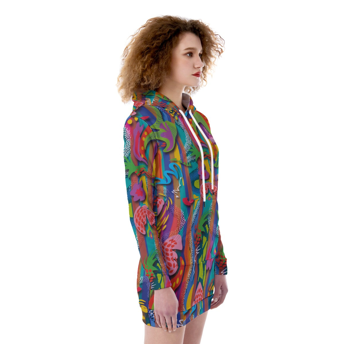 “Loud n Lovin it” Women's Heavy Fleece Long Hoodie