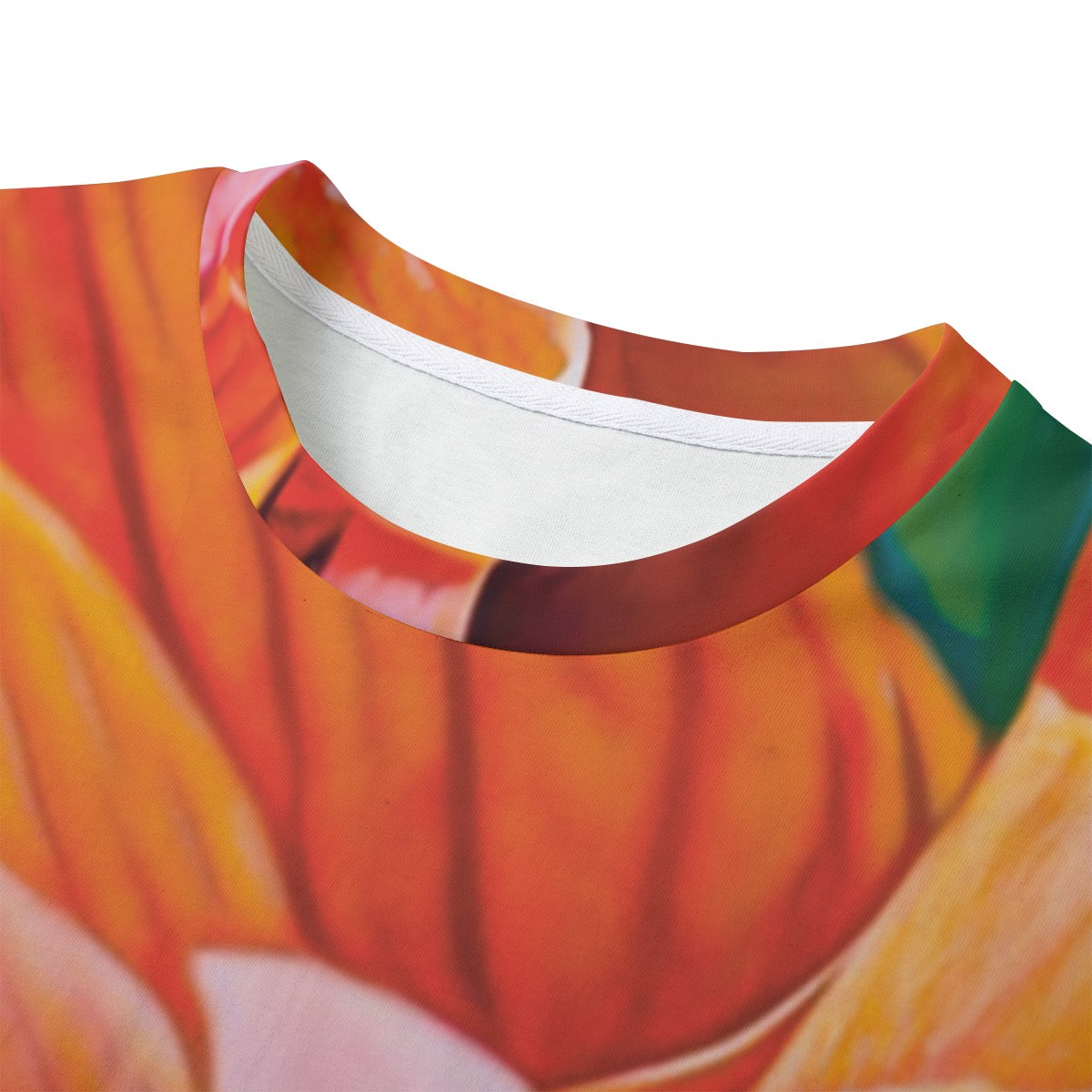 “Peach Hibiscus” Women's Dress | 180GSM Cotton