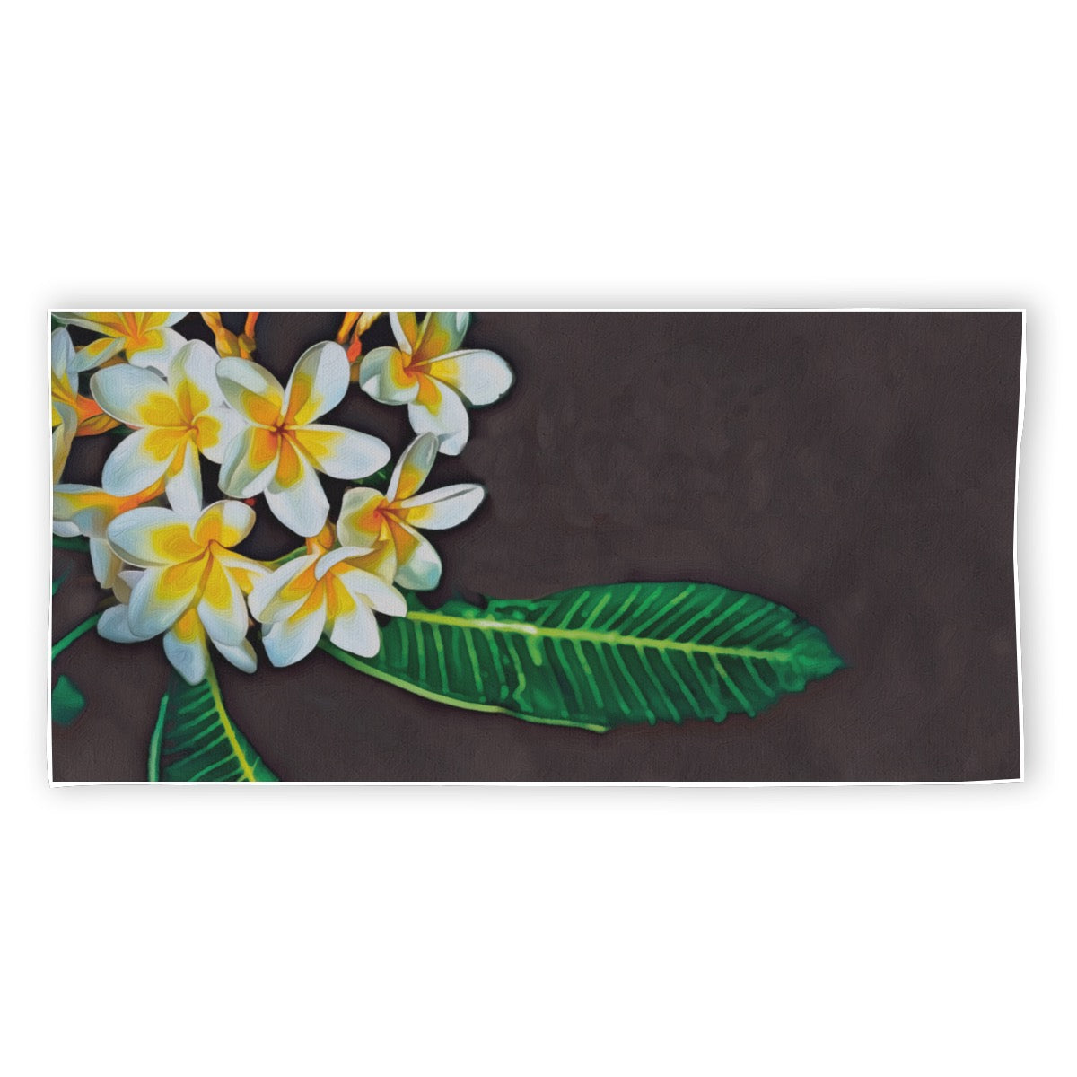 “Frangipani” Rectangular Beach Towel