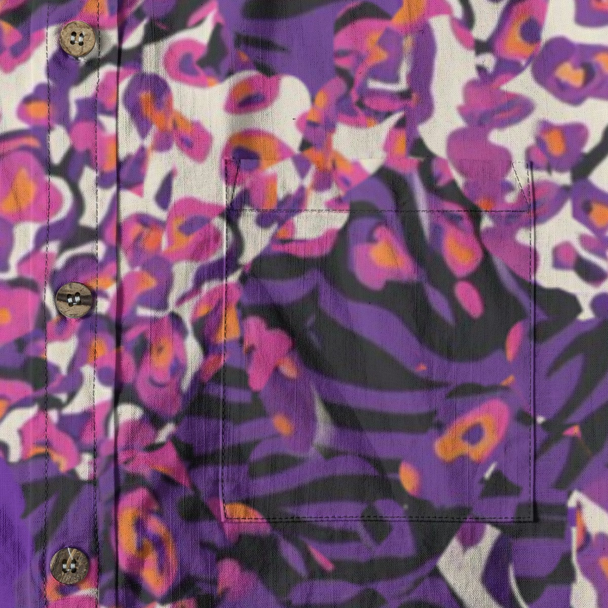 “Berry Crush Pink Collar” Men's Breathable Cotton Shirt|125GSM