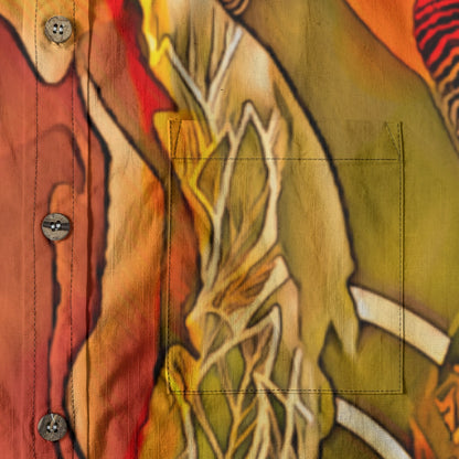 “Autumn Tapestry” Men's Breathable Cotton Shirt|125GSM