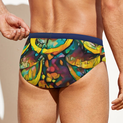 “Spectrum” Men'S Drawstring Swim Briefs