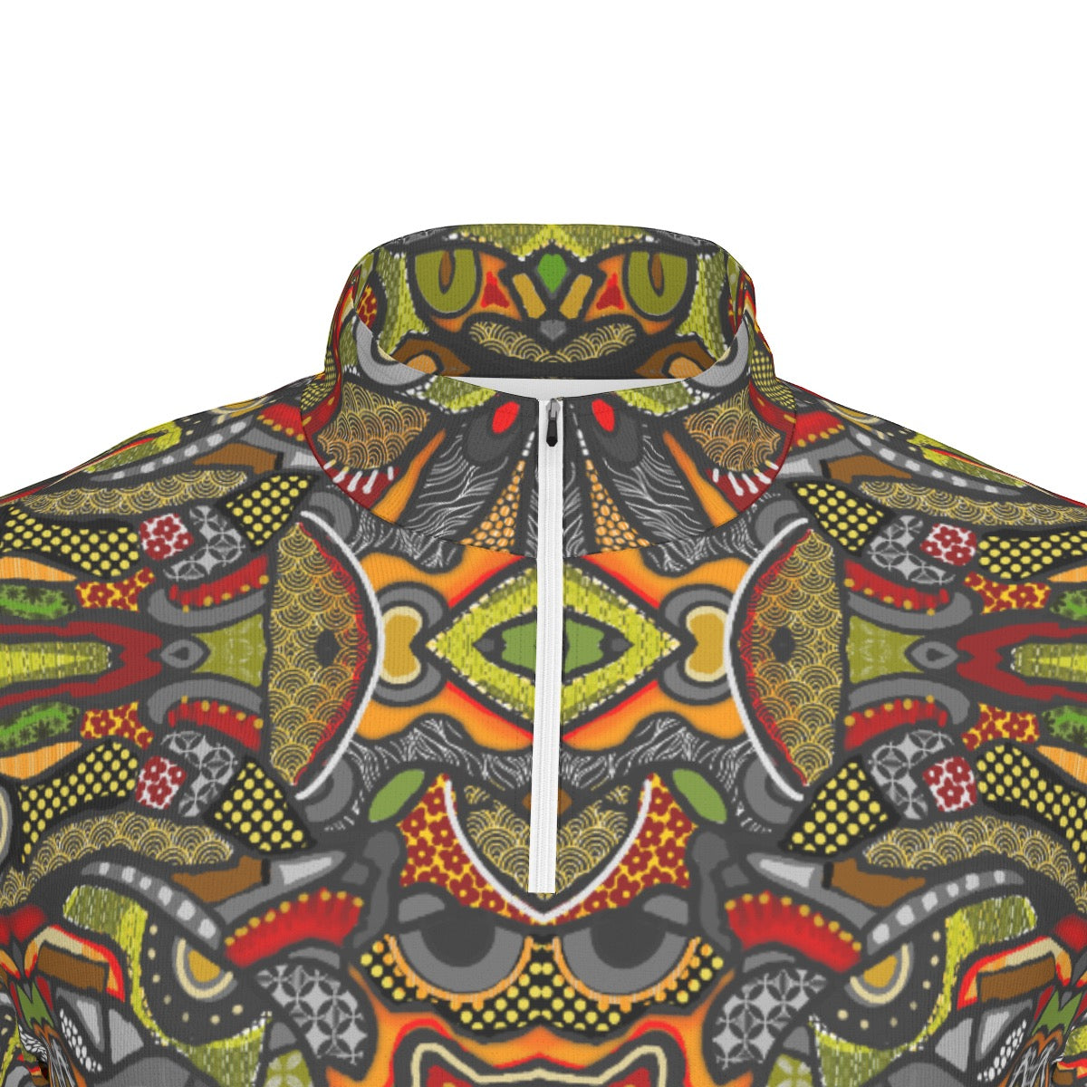 “Zedomina”  Men's Sports Collar Jersey With Long Sleeve| Interlock