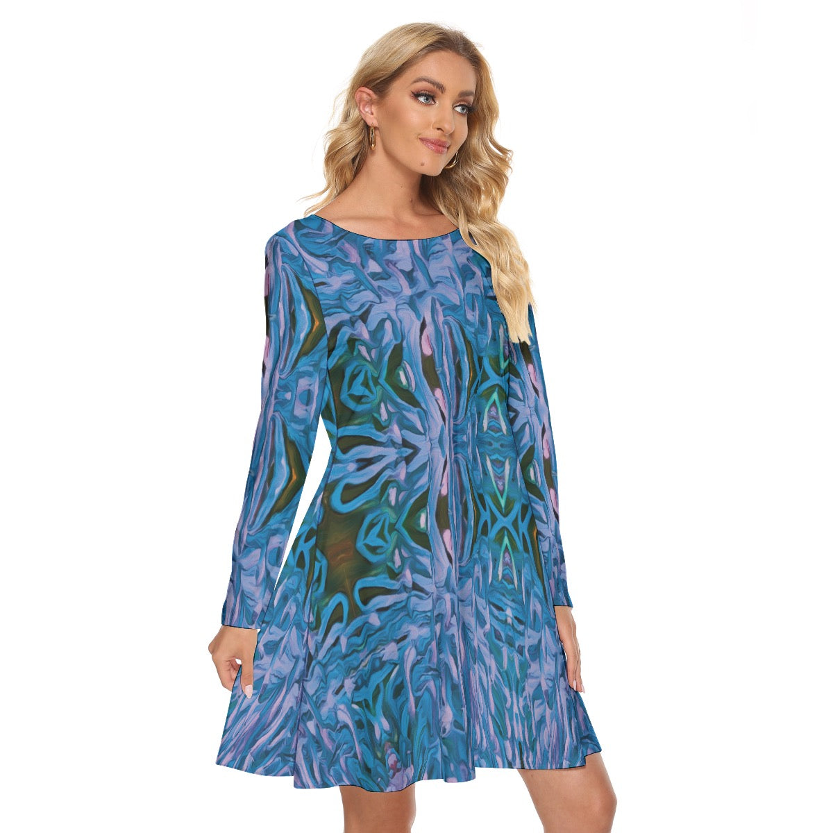 “Evening Paperbark”  Women's Crew Neck Dress
