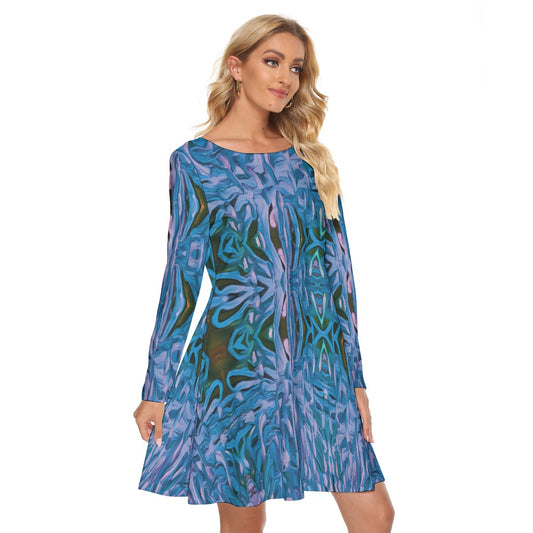 “Evening Paperbark”  Women's Crew Neck Dress