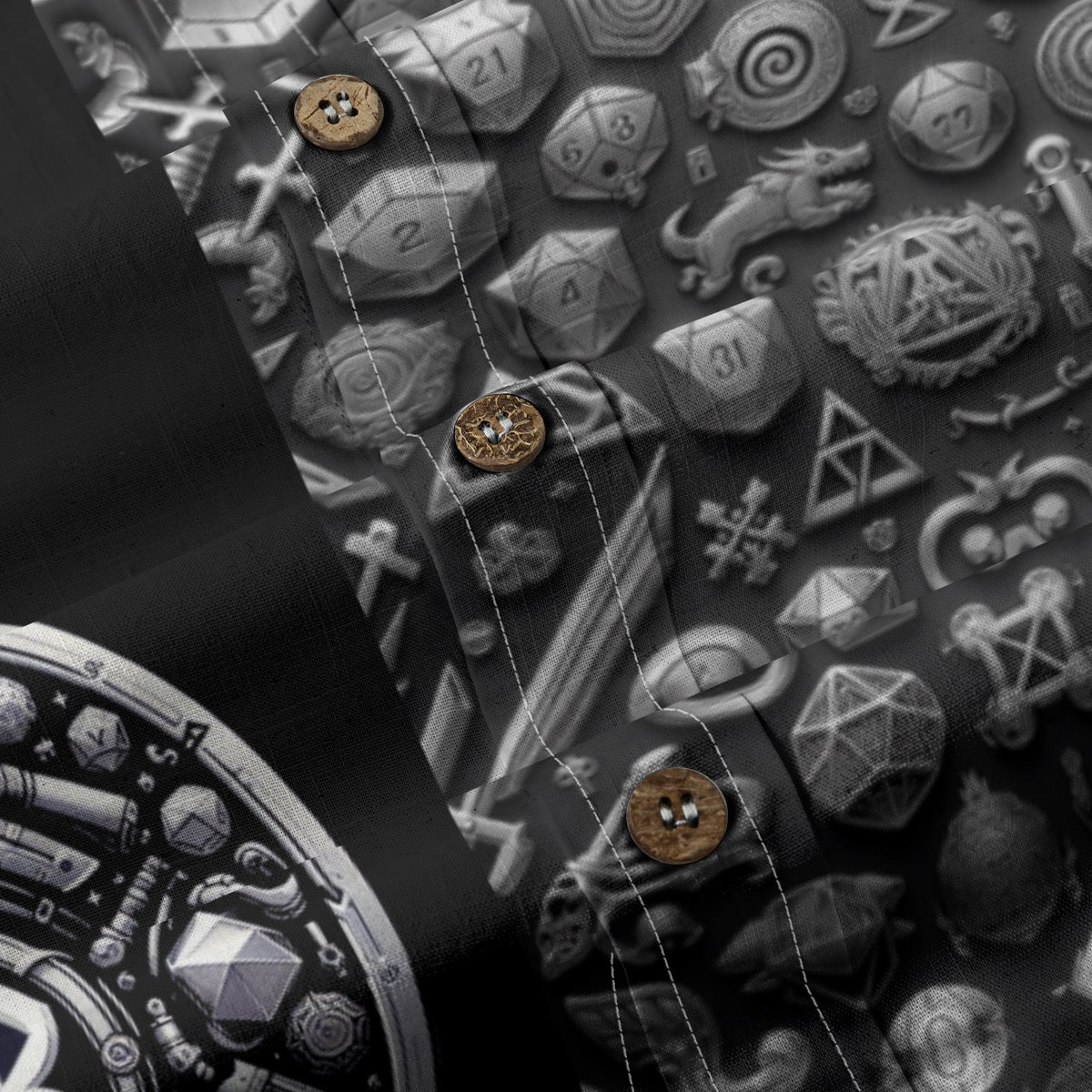 “DnD” Men's Breathable Cotton Shirt|125GSM