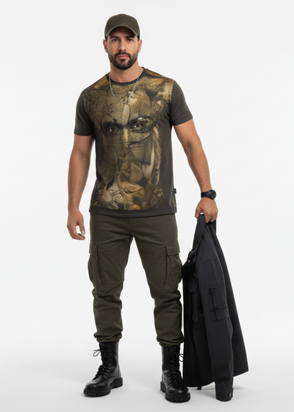“Poly Flora” Men's T-shirt | Birdseye