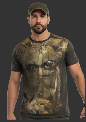 “Poly Flora” Men's T-shirt | Birdseye