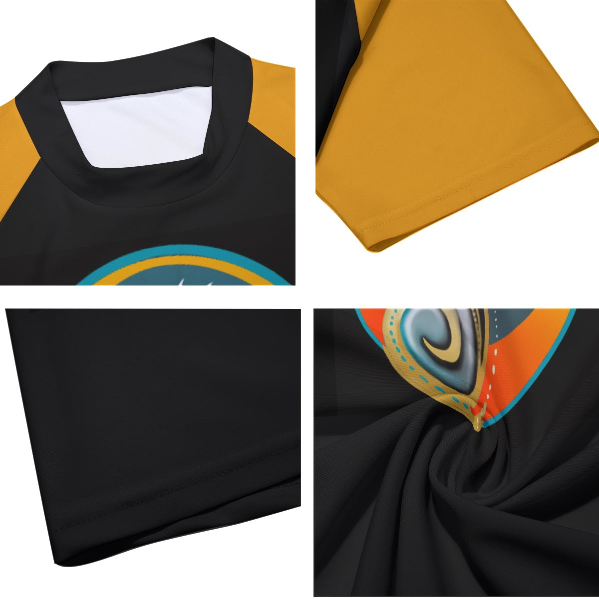 “Sulphur Crested Surf” Men's Tight Surf Clothing With Half Sleeves