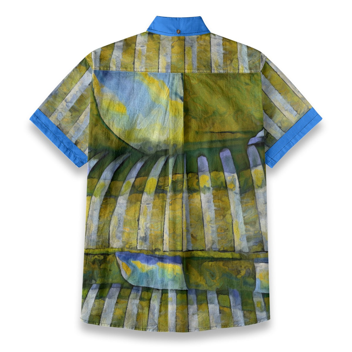 “Green Meadows” Men's Breathable Cotton Shirt|125GSM