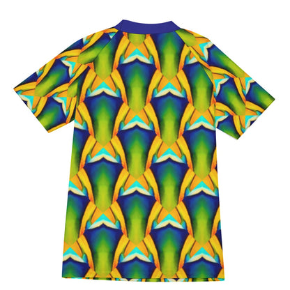 “Emerald Tide” Men's Tight Surf Clothing With Half Sleeves