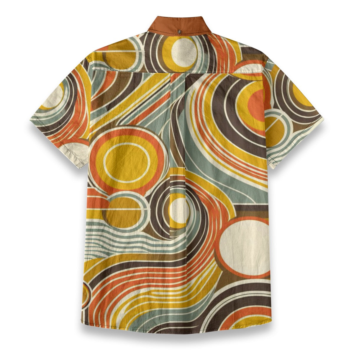 “Retro Vibe”  Men's Breathable Cotton Shirt|125GSM