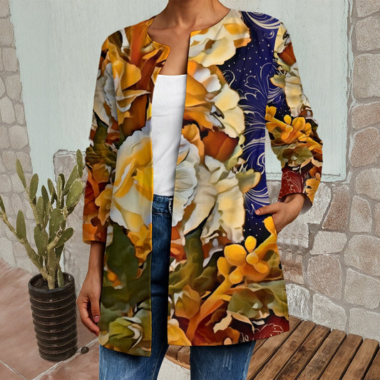 “Solara” Women's Faux Sweater Cardigan