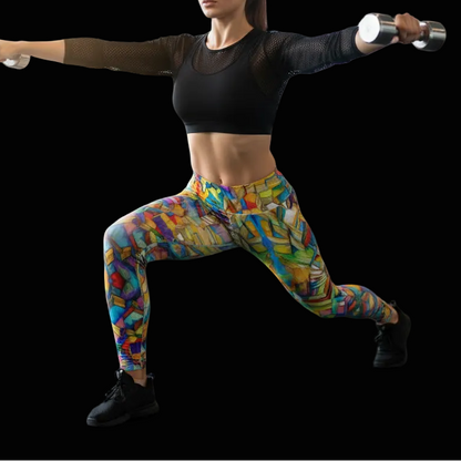 “Colour Block” Women's Yoga Pants