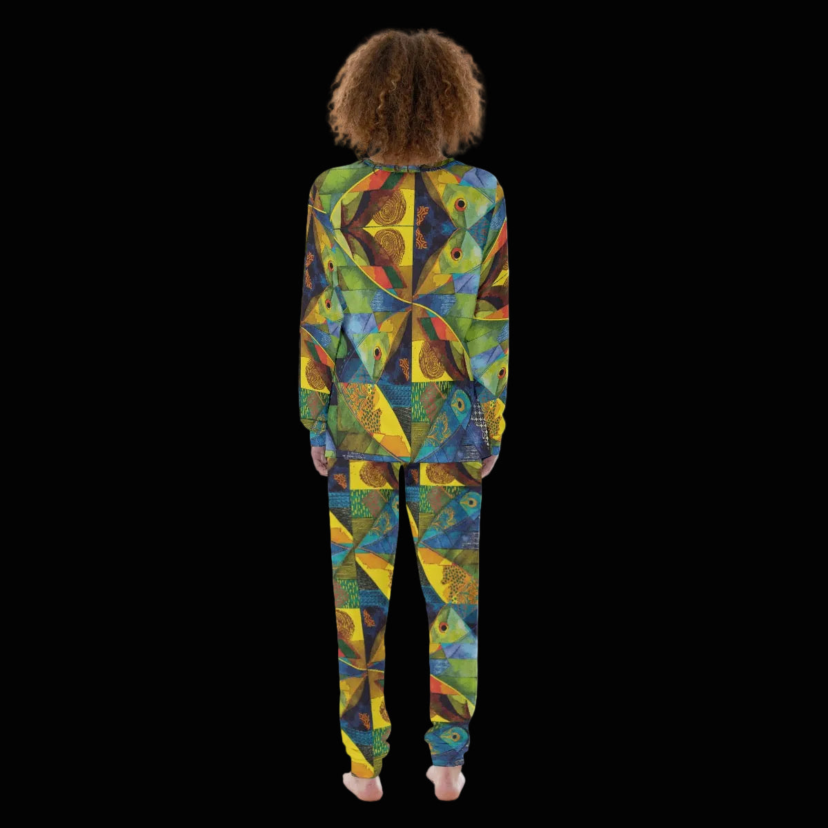 “Ocean Echoes” Print Women's Pajamas