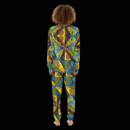 “Ocean Echoes” Print Women's Pajamas