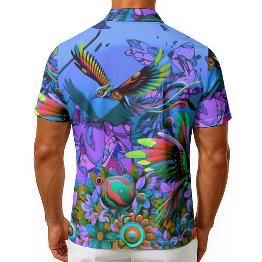 “Garden of Unseemly Delights“ Men's Hawaiian Shirt