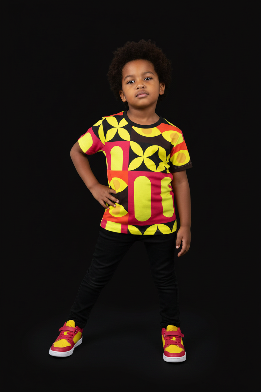 “Tricolour” Children's Short-Sleeve T-Shirt | 180GSM Cotton