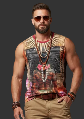 “Toa” Men's O-neck Tank Top
