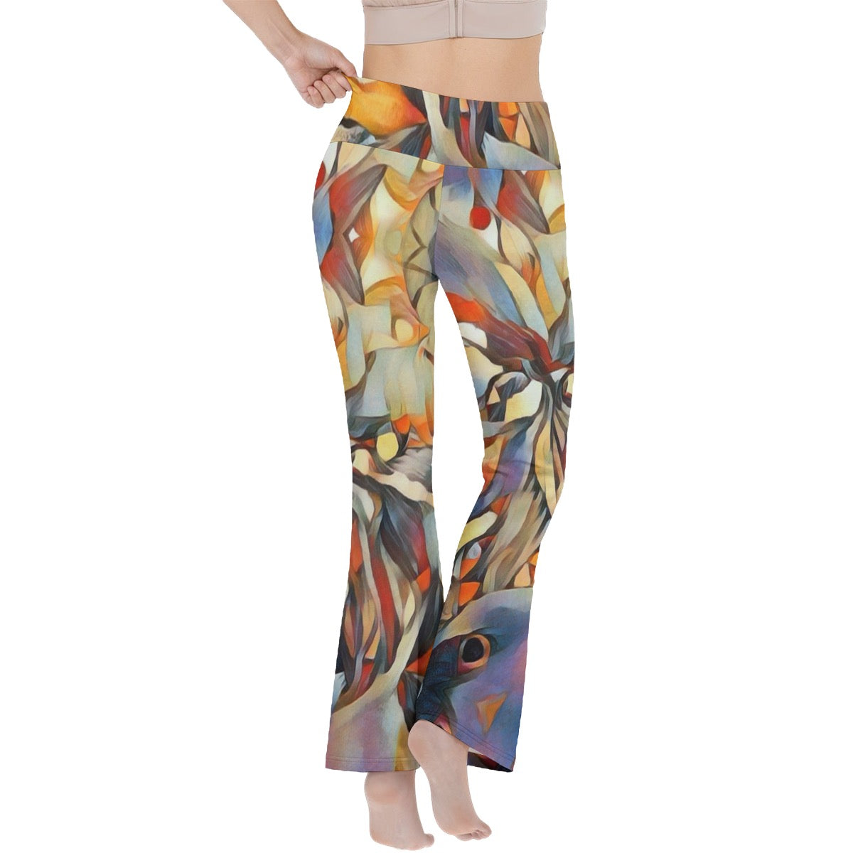 “Outback Hues “ Women's Reversible High-Waisted Yoga Pants