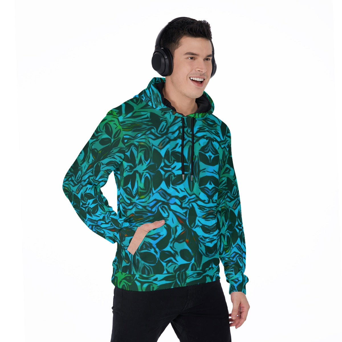 “Tribal Oceanic” Men's Thicken Pullover Hoodie