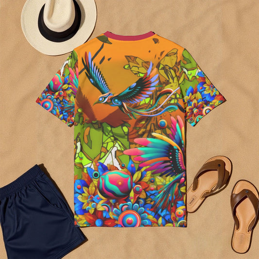 “ Yellow Garden of Unseemly Delights” Men's O-Neck T-Shirt