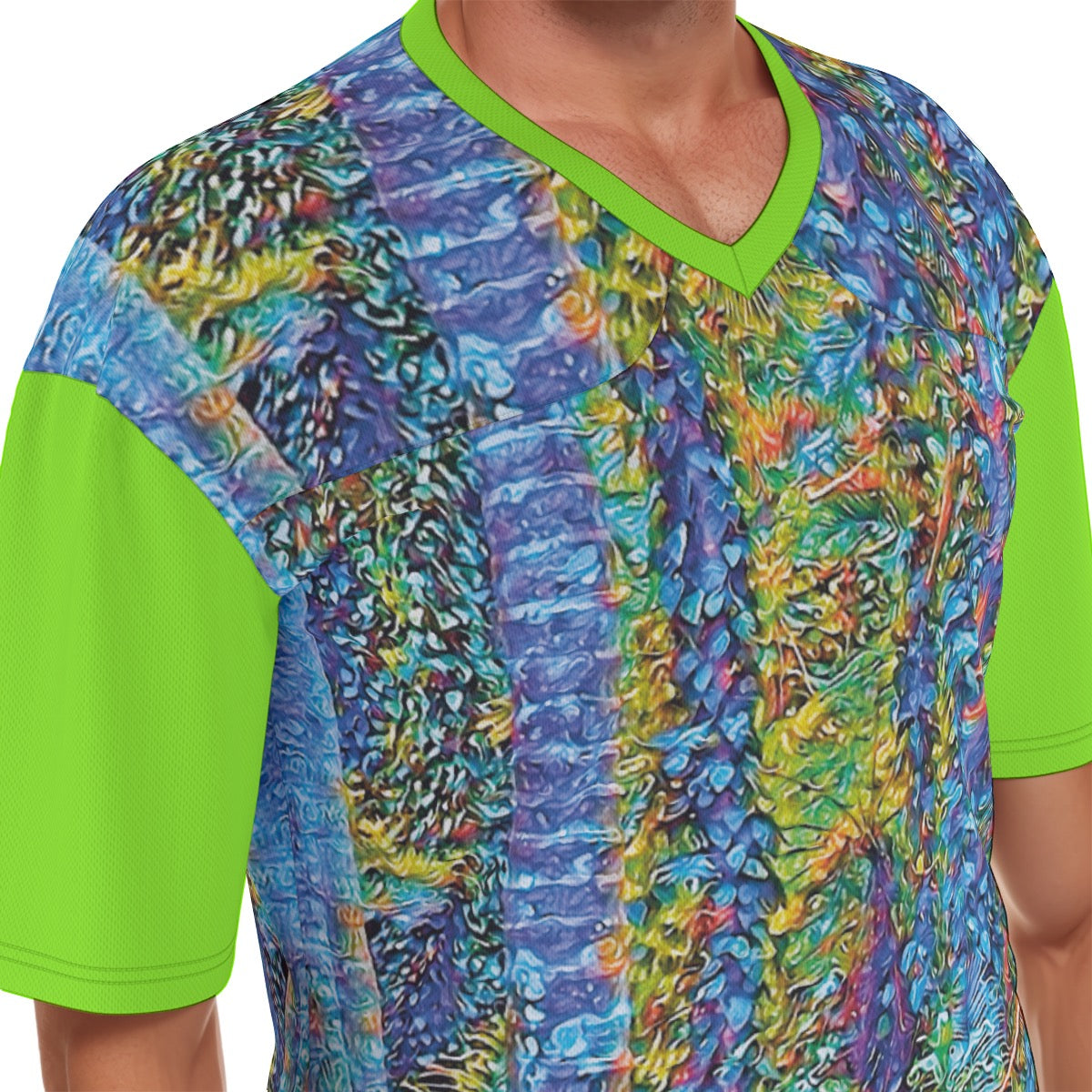 “Flouro Jungle” Men's Football  Jersey