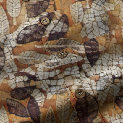 “Echoes of Autumn“ Men's Casual Lapel Long Sleeve Shirt|125GSM Cotton