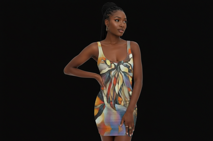 “Outback Hues” Women's Bodycon Dress