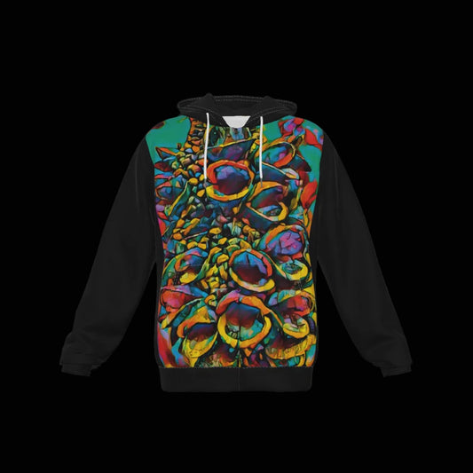 “Spectrum” Men's Heavy Fleece Zip Up Hoodie