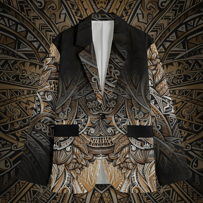 “Evening” Men's Casual Flat Lapel Collar Blazer